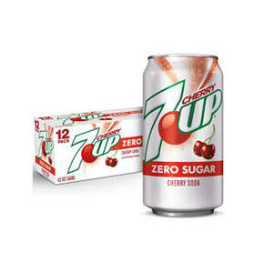 Paquete al por Mayor de Latas de 355 ml de 7UP Cherry Sin Azúcar para Supermercados y Distribuidores de Bebidas - Product Image 1