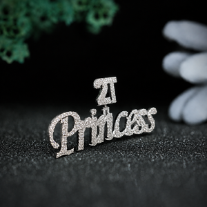 Princess 21 Letter Pendant Moissanite Hiphop Party Gold Plated 925 Sterling Silver Necklace Unisex Luxury Gift - Product Image 2