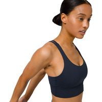 Débardeur de yoga pour femme en 100 % nylon, respirant, avec soutien moyen, dos nageur, rembourré, pour le sport et la course, avec logo personnalisé