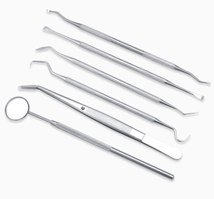 Professional Dental Care Kit Manual Teeth <b>Cleaning</b> Tools Oral Hygiene Including Mirror Tartar <b>Scraper</b> Dental Probe Tweezer - Product Image 5