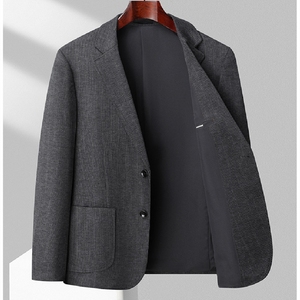 เสื้อเบลเซอร์ผู้ชายแบบ OEM ออกแบบเองได้ ชุดทำงานทันสมัย ทรงพอดีตัว เหมาะสำหรับการสั่งซื้อจำนวนมากและการปรับแต่งแบรนด์ - Product Image 4