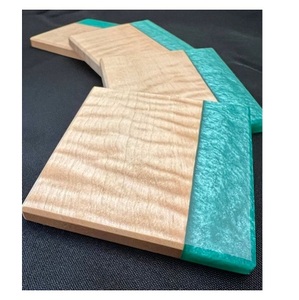 Posavasos de Madera de Diseño Americano con Soporte, Posavasos Cuadrados de Madera de Acacia Natural para Mesa de Café, para Exportación al Mejor Precio - Product Image 4