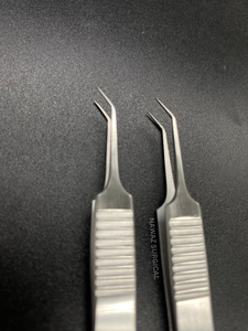Pinzas de Corte Desechables para Joyería, 10 cm, Acero Inoxidable, Punta Angular Fina Serrada, Pinzas Quirúrgicas, Suministro OEM, Pinzas de Un Solo Uso - Product Image 5