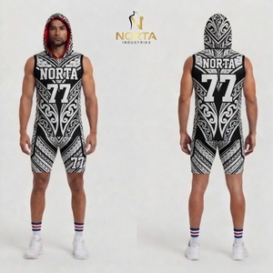 Men's Youth Custom Sublimation 7V7 Football Uniforms <b>Compression</b> 7on7 Game Jerseys Stretchy Shorts Team Logo - Product Image 3