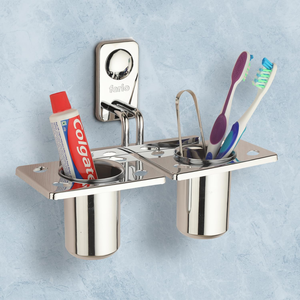 Soporte para cepillos de dientes para baño, organizador de cepillos y pasta de dientes, elegante soporte de almacenamiento para baño, para encimera de tocador - Product Image 2