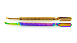 Pousse-cuticules double-embout réutilisable en acier inoxydable ASAP, outil de manucure avec dissolvant de vernis à ongles, écologique, logo personnalisé - Product Image 6