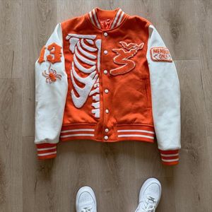High Quality Light Blue Varsity <b>Jacket</b> For Men's With Chenille Embroidery <b>Patchwork</b> and Leather Sleeve Wholesale Customized - Product Image 6