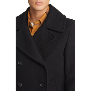 Manteau long décontracté pour homme en laine haut de gamme, croisé, ajusté, chaud, double face, automne-hiver - Product Image 5