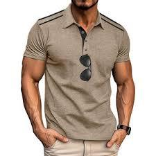 Nouveau design 2026 – Polo homme à manches courtes avec logo personnalisé, vert sauge, performance golf, avec détail sur les épaules - Product Image 2