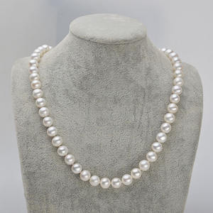 Collares de Perlas Redondas de 8-9 mm al por Mayor con Ligeras Imperfecciones, Regalos Perfectos de Joyería XL133-189 - Product Image 1