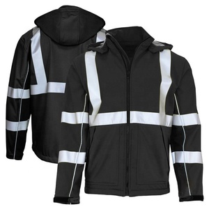 Veste pour homme, hiver, décontractée, haute visibilité, 100% polyester, vêtements de travail, bandes réfléchissantes, sécurité, veste de travail - Product Image 2