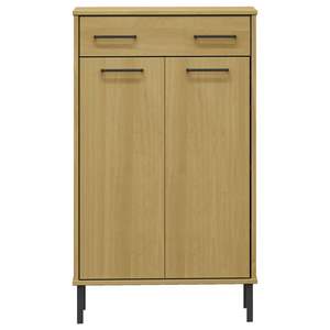 ชั้นวางรองเท้ามาตรฐานทำจากไม้สนสีน้ำตาลและโลหะ - Product Image 4