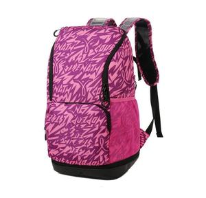 Purple Urban <b>Print</b> Soft Foldable Durable Waterproof Sports Daypack <b>Large</b> Capacity Gym Bag for Outdoor Travel Basketball Football - Product Image 1