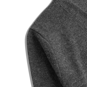 Cárdigan de Punto Gris para Hombre, Cuello en V, Manga Larga, Cierre de Botones, Color Sólido, Suéter de Invierno, Corte Regular, 100% Acrílico - Product Image 6