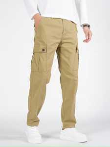 Pantalon Cargo Homme Grande Taille en Coton, Nouvelle Collection, 6 Poches, Coupe Ample, Logo Personnalisé, Vêtement Décontracté pour l'Extérieur - Vente en Gros - Product Image 4