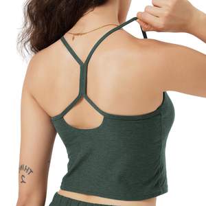 Conjunto Deportivo de Yoga para Mujer, Tallas Grandes, Ligero, Sin Costuras, Top Corto y Pantalones Cortos, Ropa Deportiva, Proveedor con Logotipo Personalizado, Venta al Por Mayor - Product Image 4