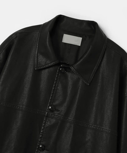 Men's <b>Black</b> <b>Suede</b> Bomber <b>Jacket</b> Stand Collar Zipper Closure Casual Autumn Wear Regular Fit - Product Image 5