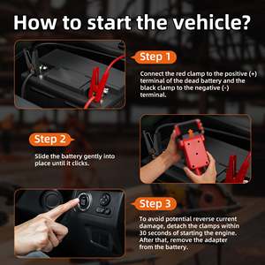 Adaptador de Batería M18 para Arrancador de Coches, Adaptador de Rueda Motriz, Kit de Cables de Arranque de 6 Pies y 10 AWG - Product Image 5