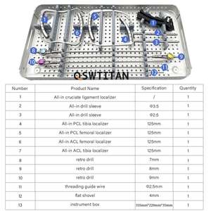 Instrumento Quirúrgico Ortopédico de Acero Inoxidable para Reconstrucción de Ligamentos Cruzados de Rodilla ACL PCL, Manual, de Dentavex - Product Image 5