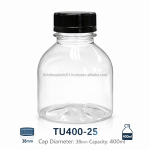 Bouteilles en plastique PET de 400 ml de qualité supérieure, fabriquées en usine, durables, de qualité alimentaire et étanches, pour boissons de haute qualité - Product Image 5