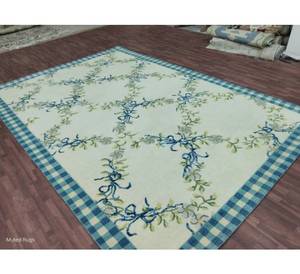 Hermosos Alfombras Modernas Anudadas a Mano 10x14 9x12 de Alta Calidad, Multicolor, Abstractas, Hechas a Mano, Tejidas, Antideslizantes, con Espuma, Color Rosa - Product Image 3