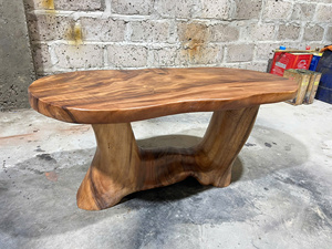 Mesa de Centro Moderna Luxali de Madera Maciza para Sala de Estar, Hecha a Mano, Ecológica, Duradera, Decorativa, con Diseño Único, Venta al Por Mayor - Product Image 4