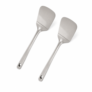 Spatules en acier inoxydable, ensemble de spatules de cuisine en métal pour restaurant, vente en gros, spatule plate robuste pour gril, fournisseur en gros pour cuisine - Product Image 5