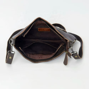 Western Cowhide Leather Crossbody Bag for Women Hand Tooled Floral Hair-On Hide Boho <b>Purse</b> Adjustable Strap - Product Image 3