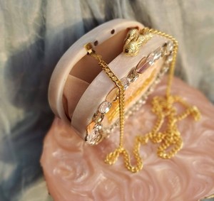 Customized Black Resin <b>Storage</b> <b>Bag</b> Clutch <b>Bag</b> with Crystal & Rhinestone Embellishment Chic Evening Party Bridal Purse Handbag - Product Image 6