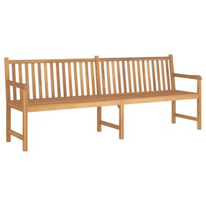Banco de Jardín Grande de Madera de Teca Cálida, Banco de Patio Finamente Lijado - Product Image 1