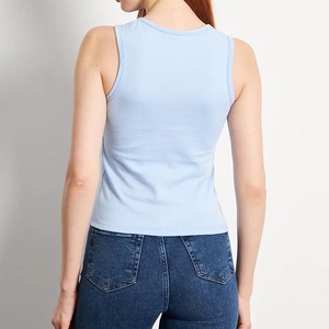 Camiseta de Tirantes Deportiva para Mujer, Estilo Nuevo, 100% Algodón, Ajuste Personalizado, Transpirable, Verano, Regular, de Alta Calidad y Superventas - Product Image 6