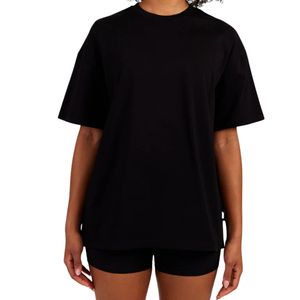 Camiseta de Algodón Oversize para Hombre y Mujer, Corte Holgado Informal, Manga Corta, Cuello Redondo, Transpirable, con Estampado, Fabricante OEM ODM, Venta al Por Mayor - Product Image 3
