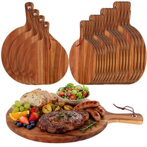 Bandeja de Madera Natural para Servir Pizza, Apta para Lavavajillas, con Asa de Madera, para Compradores Mayoristas - Product Image 6