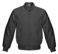 Vestes universitaires unisexes vierges personnalisées en gros avec design patchwork et logos brodés/en chenille sur le devant