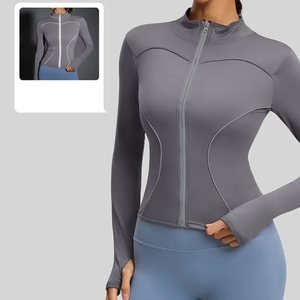 Chaqueta Deportiva de Yoga para Mujer de Primera Calidad, con Tejido de Lona, Ecológica, Transpirable, Cintura Elástica, Ropa Deportiva - Product Image 3