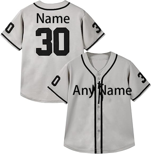 Camiseta de Béisbol Sublimada Personalizada para Hombre, Manga Corta, Absorbente de Humedad, 100% Poliéster, Color Degradado - Product Image 2