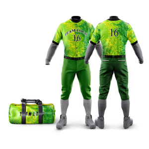 Precio al por mayor: Conjunto completo de ropa de béisbol para equipos, paquete de camiseta, pantalones y bolsa de deporte, listo para jugar, con logotipo personalizado. - Product Image 2