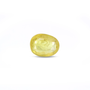 Natural Yellow Sapphire 3.6 Carat Oval Cut Loose Gemstone for Fine Jewelry - Product Image 1