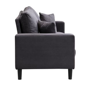 Divano Moderno Comodo a 3 Posti da 188 cm, Imbottito con Telaio in Legno ad Alta Resilienza per Soggiorno, Camera da Letto, Appartamento - Product Image 6