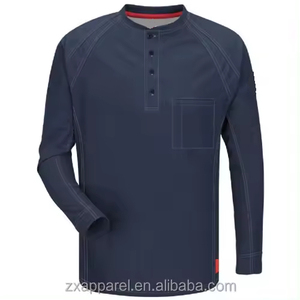 Camisa de Trabajo de Verano para Hombre, Resistente al Fuego y Retardante de Llama, de Poliéster/Algodón, con Estampado Informal, Uniforme de Seguridad Industrial - Product Image 5