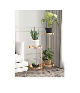 Jardinière en métal rustique avec support, alliant la chaleur champêtre et la robustesse industrielle pour une décoration tendance - Product Image 1