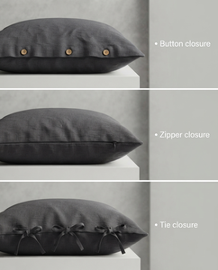 Funda de Cojín Cuadrada Moderna, Orgánica, de Lino Texturizado, Antiácaros, para Sala de Estar, Dormitorio, Sofá - Product Image 5