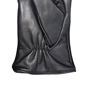 Black Sheepskin Leather <b>Gloves</b> <b>Warm</b> Lining Touchscreen Compatible Outdoor Use Driving Wholesale Winter Fashion <b>Gloves</b> - Product Image 3