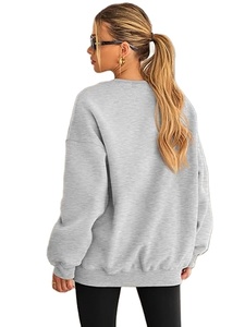Sweatshirts surdimensionnés pour femmes Hoodies Fleece Crewneck Sweaters Casual Tops Comfy Fall Fashion Outfits Winter Clothes - Product Image 3