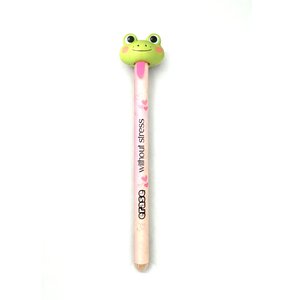 Popular Nicher Cute Frog Pull-Out Tongue Erasable <b>Kids</b> Student Party Office Blue/Black Gel Pen Novelty Ballpoint Pen - Product Image 1