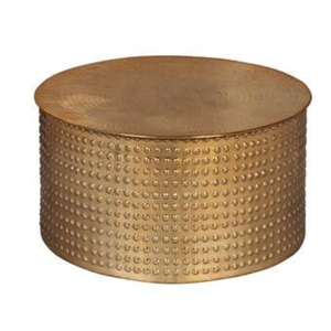 Modern <b>Round</b> Hammered Aluminium <b>Coffee</b> <b>Table</b> <b>Silver</b> Metal Centre <b>Table</b> for Living Room & Hotel Decor Unique Handmade Design - Product Image 3