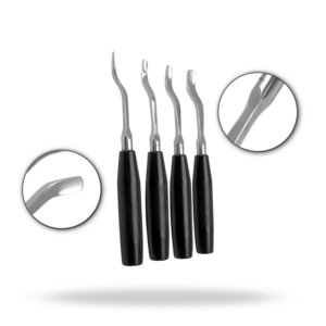 Capener Lamina Gouges 240mm Instrument chirurgical neurochirurgical pour la décompression vertébrale et les procédures d'extraction osseuse - Product Image 1