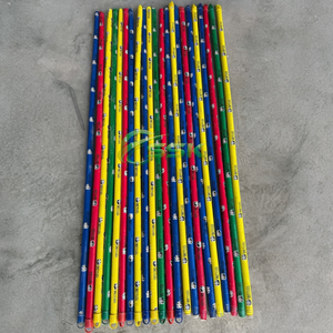 Balai à manche en bois recouvert de PVC ASIAWOOD PANDA Design, avec pelle à poussière à poils rigides, nettoyage facile, utilisation extérieure - Product Image 4