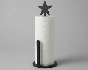 Minimalist Modern <b>Paper</b> Holder With Star Top Free Standing Kitchen Roll Dispenser Circular Design Plastic Material For Kitchen - Product Image 6