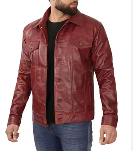 เสื้อแจ็คเก็ตหนังแท้ทำมือสไตล์วินเทจจากปากีสถานสำหรับผู้ชาย ปรับแต่งได้ คอตั้ง แฟชั่นฤดูหนาว - Product Image 6